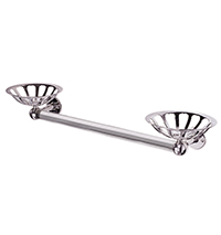 Rockefeller Metal Towel Bar [with 2 Sponge Holders]